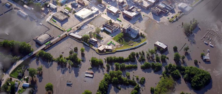 Cuero, TX commercial storm cleanup